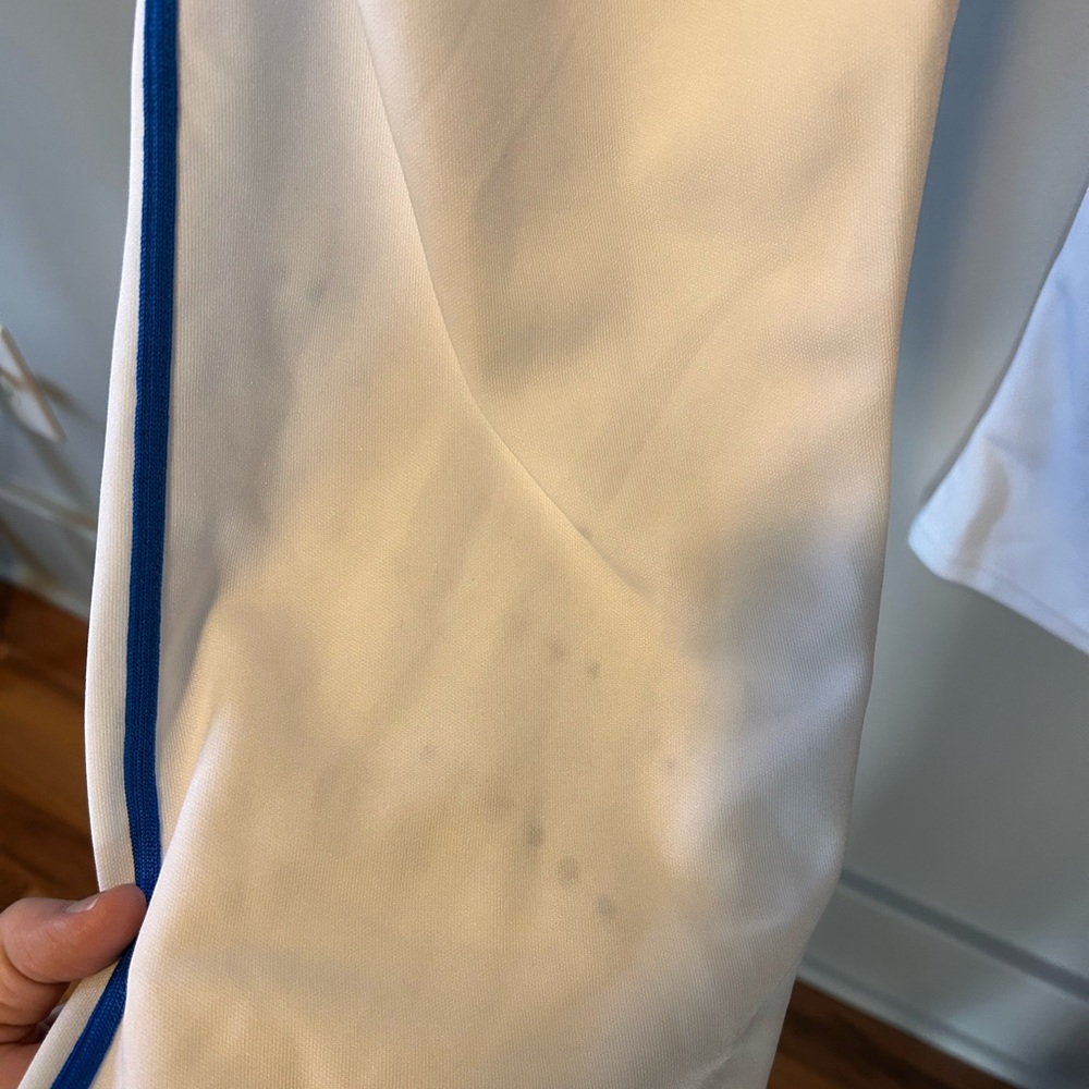 Men’s Alleson White Baseball Pants w/ Blue Piping - Picture 10 of 10